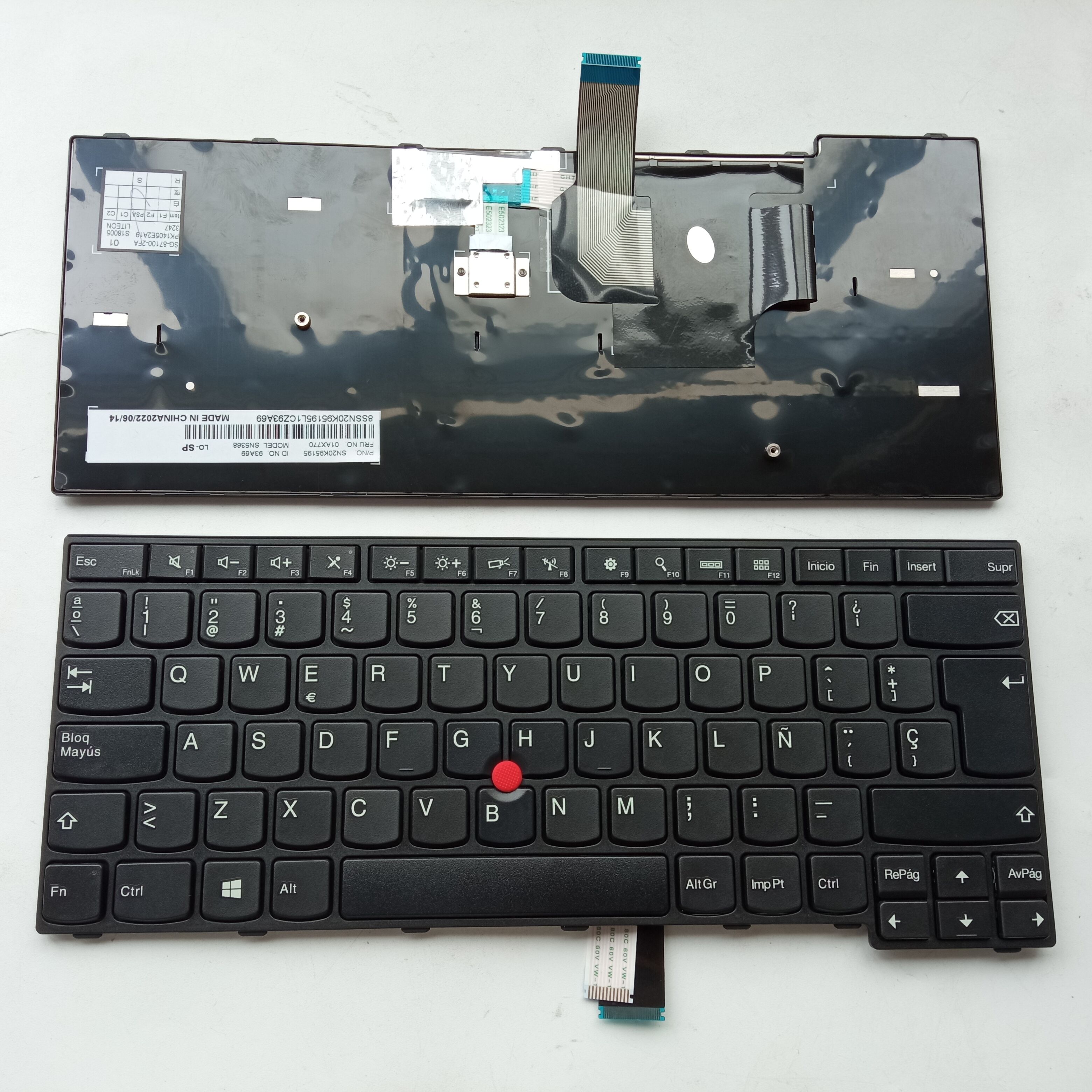 Picture of New Replacement Laptop Keyboard For IBM E450/E460/E455/E465 BLACK FRAME BLACK (OEM) SP Layout